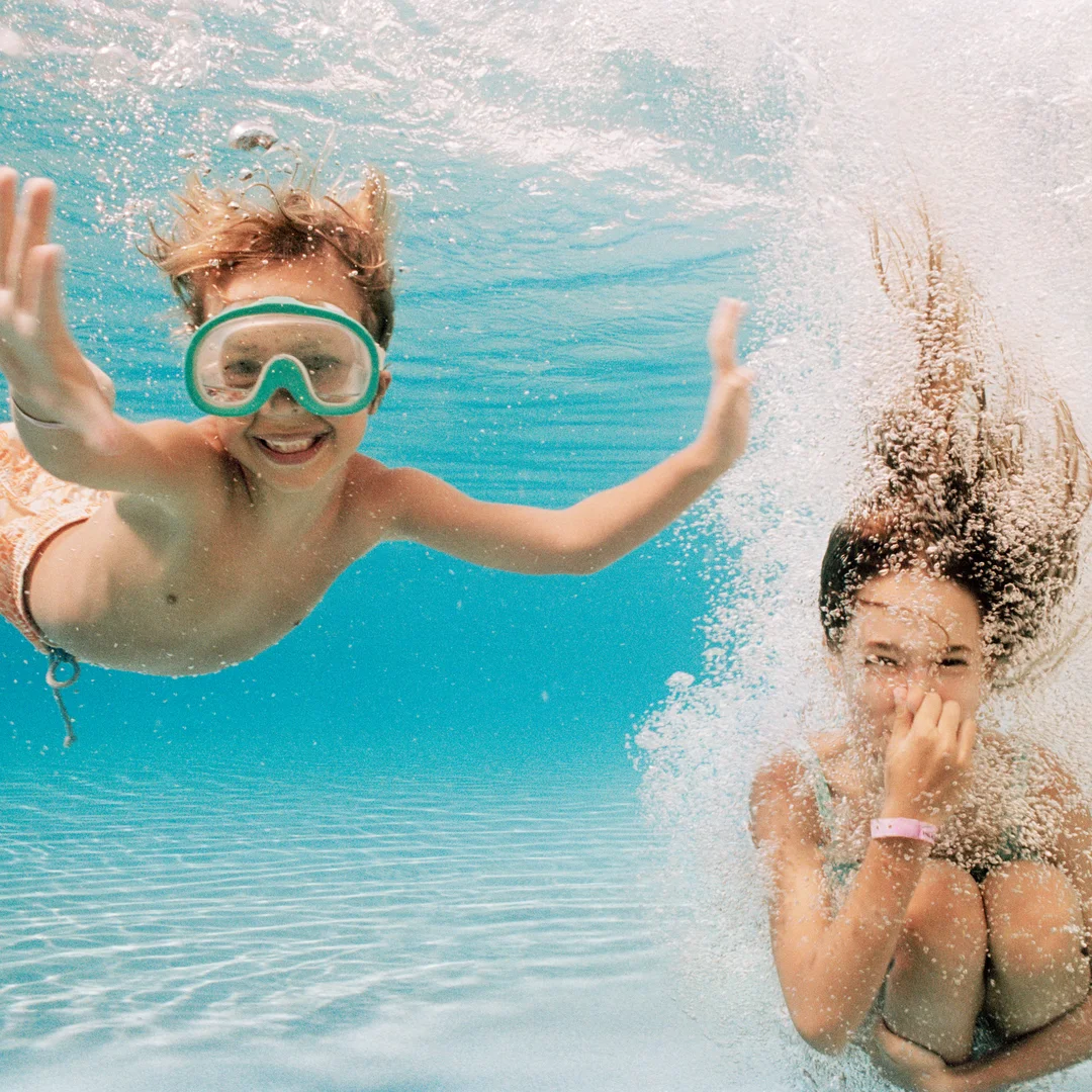 Kids in pool